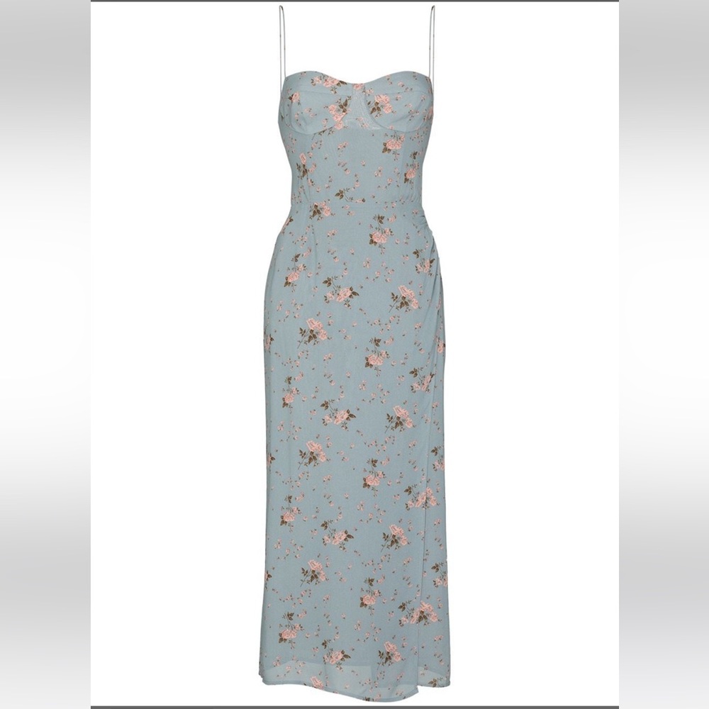 Reformation Kourtney midi floral print dress